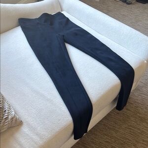 Spanx Navy Suede Leggings